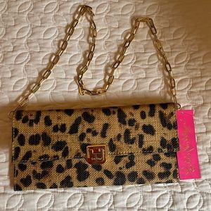 Lilly Pulitzer Abbott Leopard Clutch